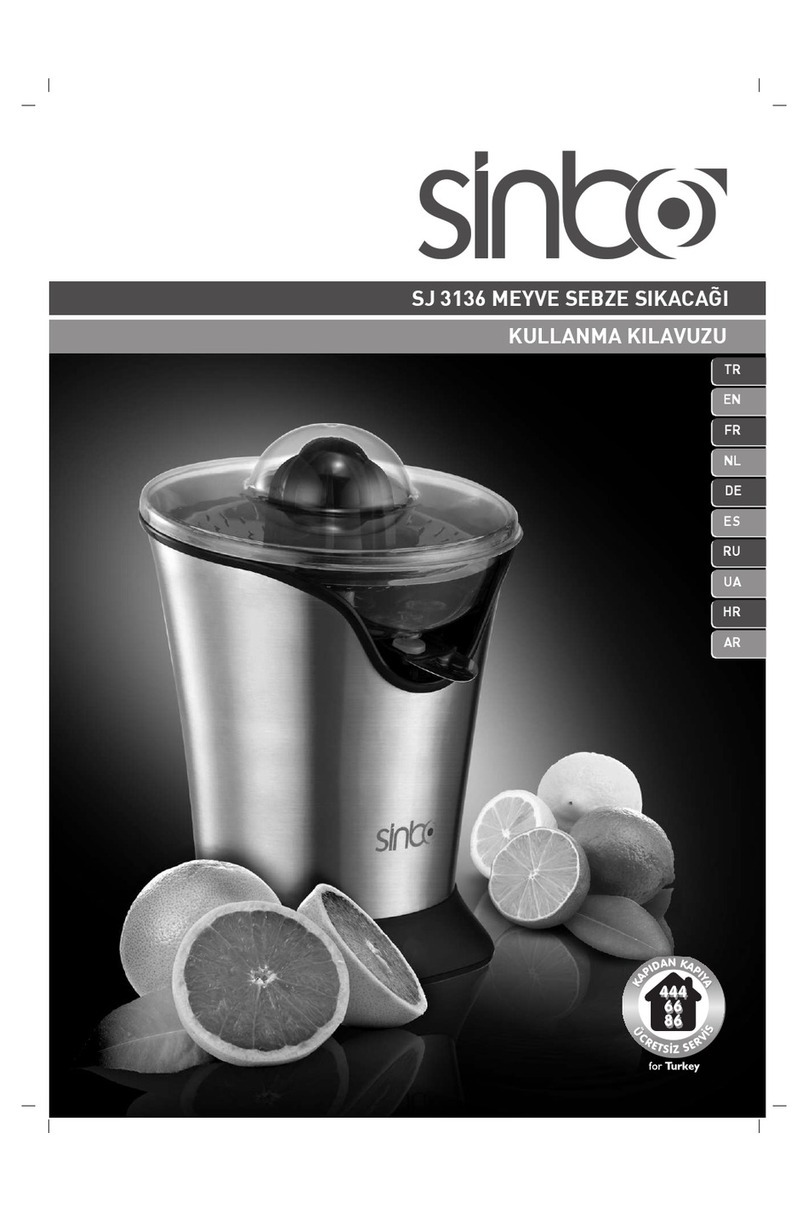 Sinbo SJ 3136 instruction manual