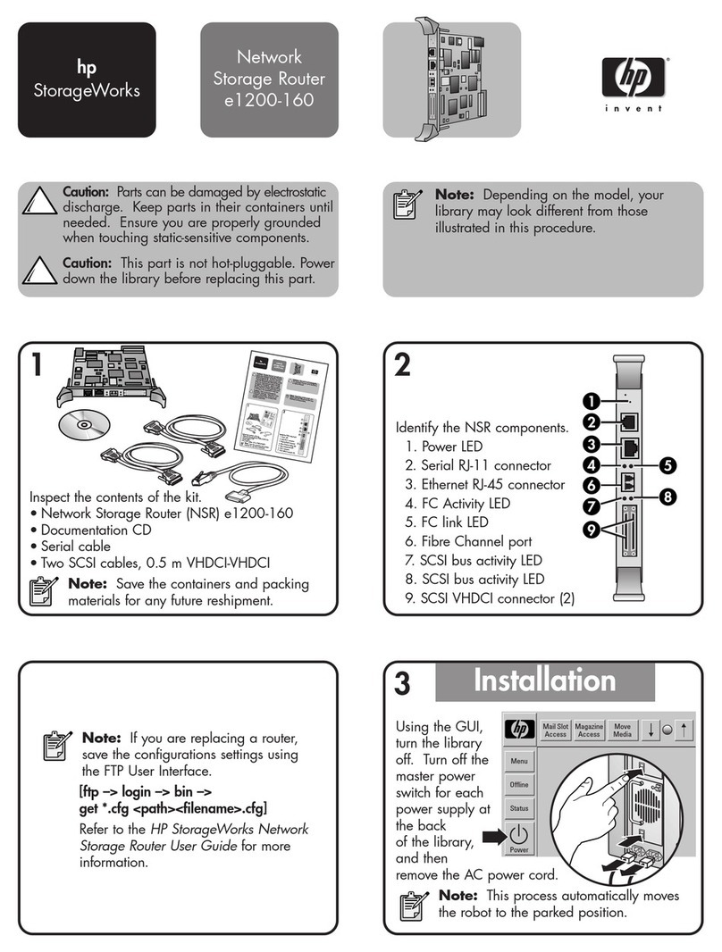 HP StorageWorks e1200-160 User manual