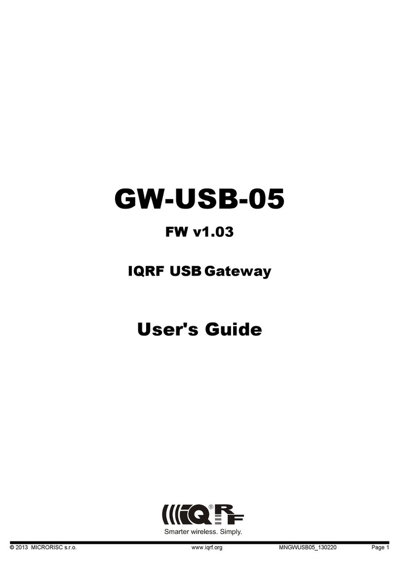 IQRF GW-USB-05 user guide