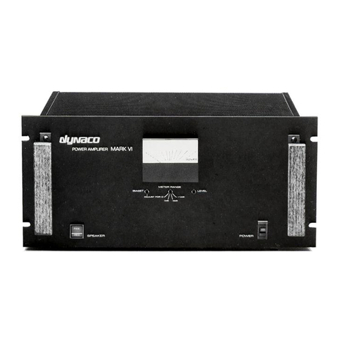 DYNACO MARK VI Instructions for assembly operation