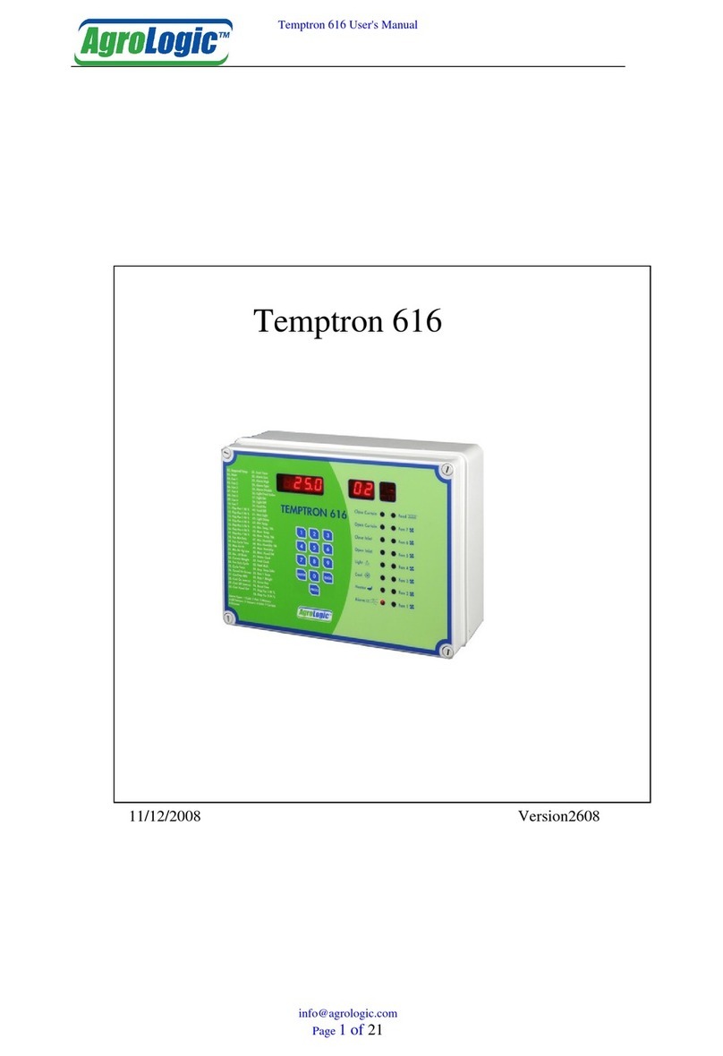 AgroLogic Temptron 616 user manual