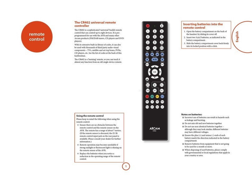 Arcam CR402 manual