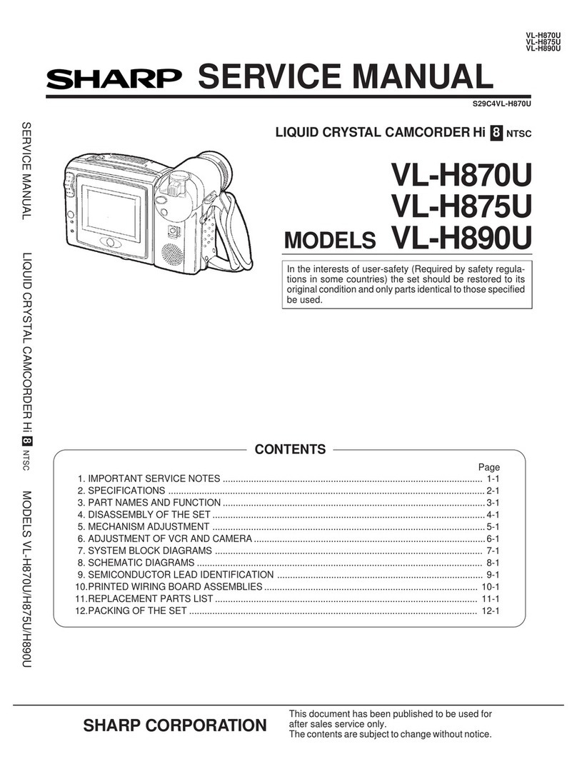 Sharp VL-H870U Service manual