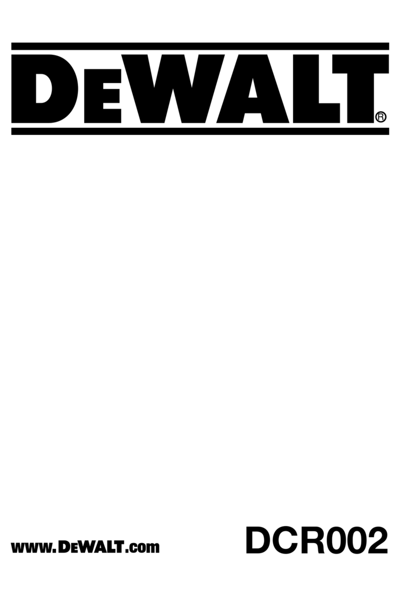 DeWalt dcr002 User manual