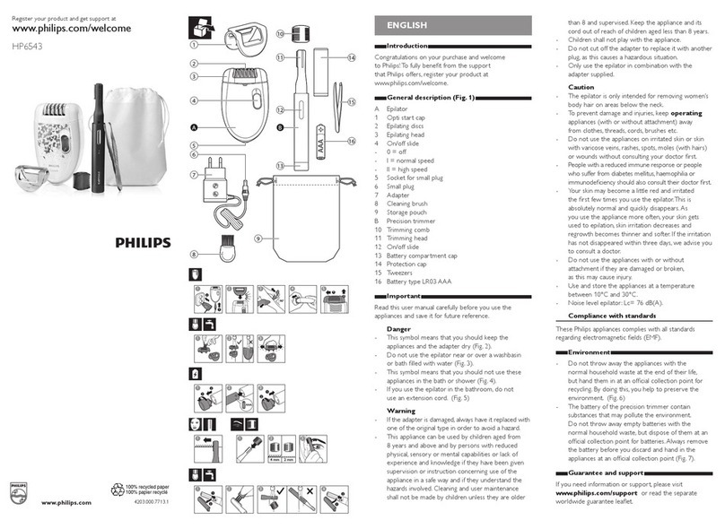 Philips HP6543 user guide
