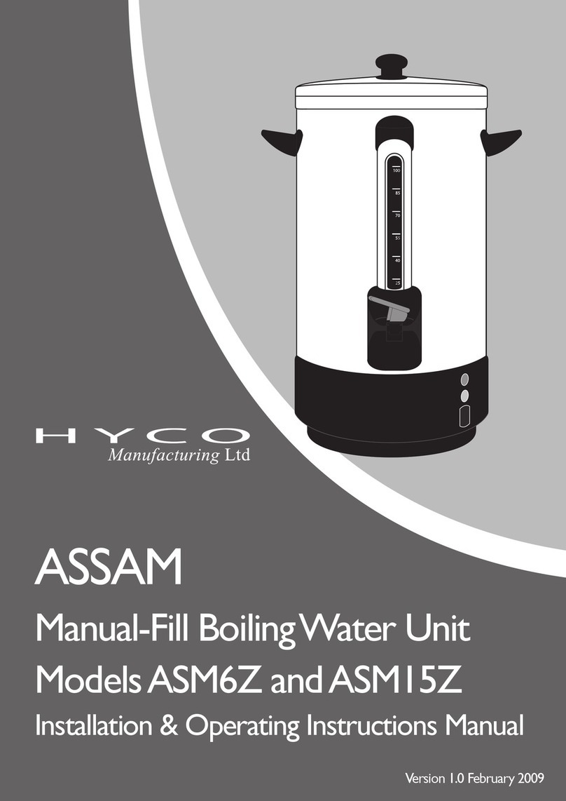 Hyco ASSAM ASM6Z Installation & operating instructions