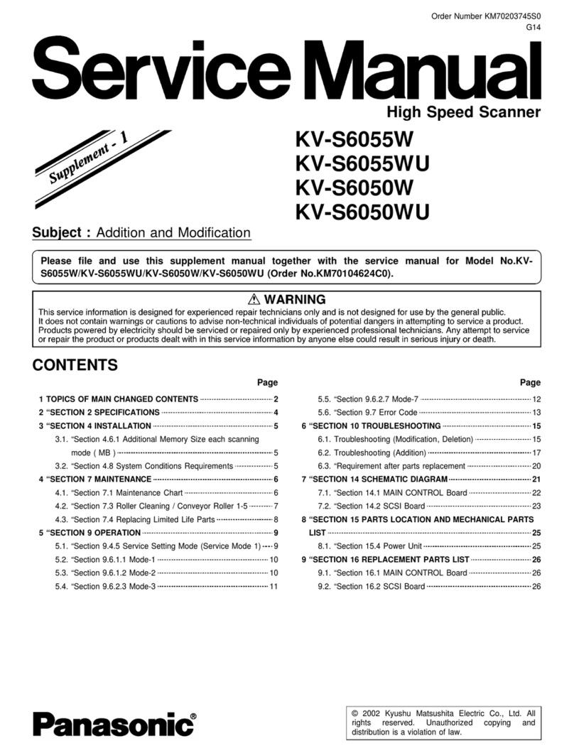 Panasonic KV-S6055W User manual Panasonic KV-S6055W User manual
