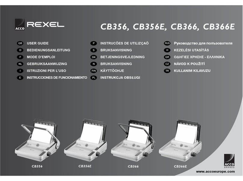 Rexel CB356 user guide