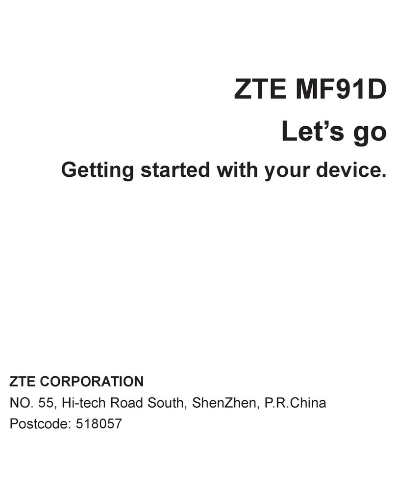 Zte MF91D User manual
