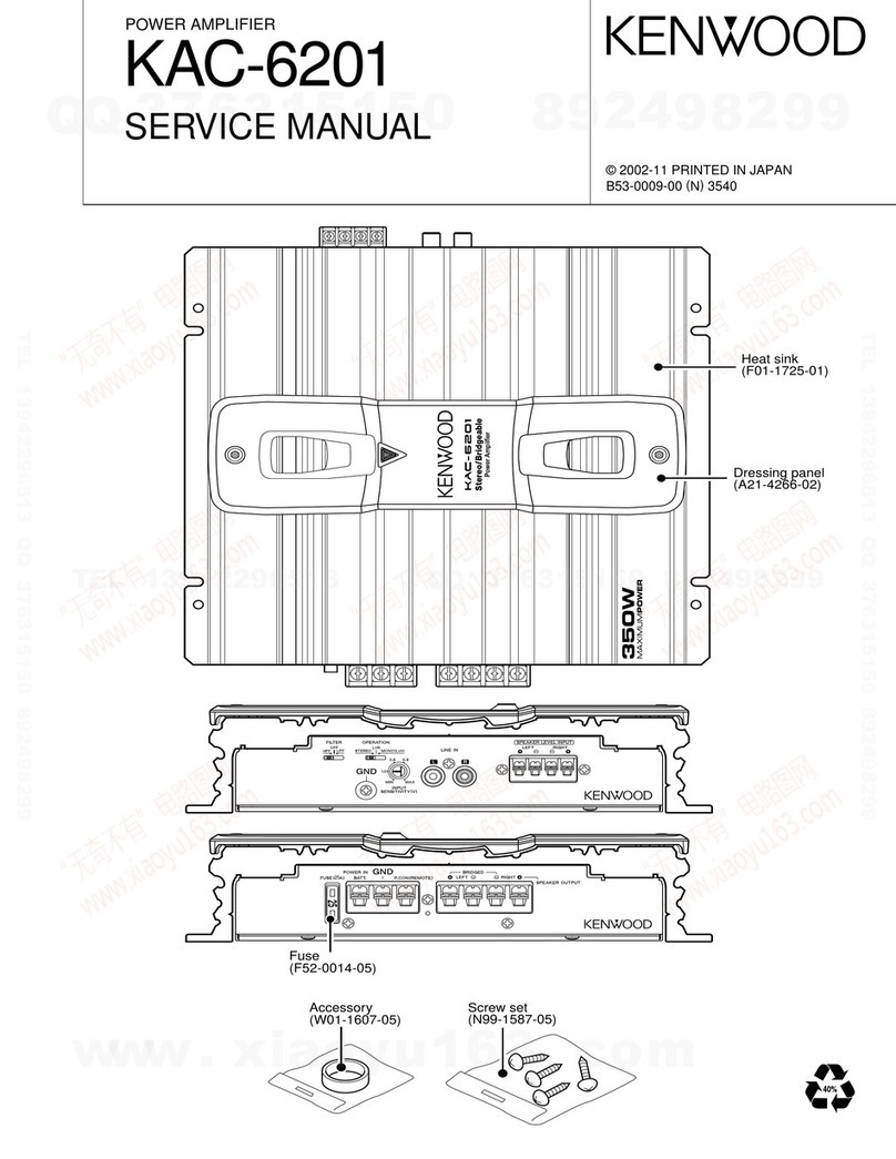 Kenwood KAC-6201 User manual