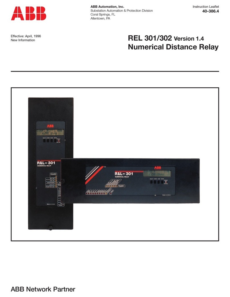 ABB REL 301 Manual