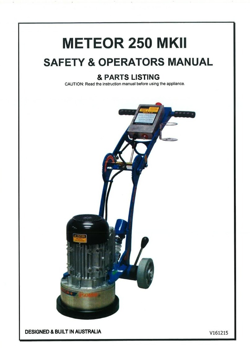 floorex Meteor 250 MkII Operator's manual