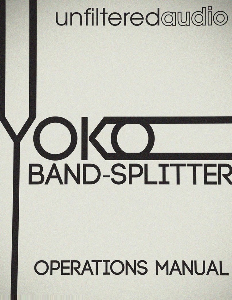 Unfiltered Audio Yoko Operation manual
