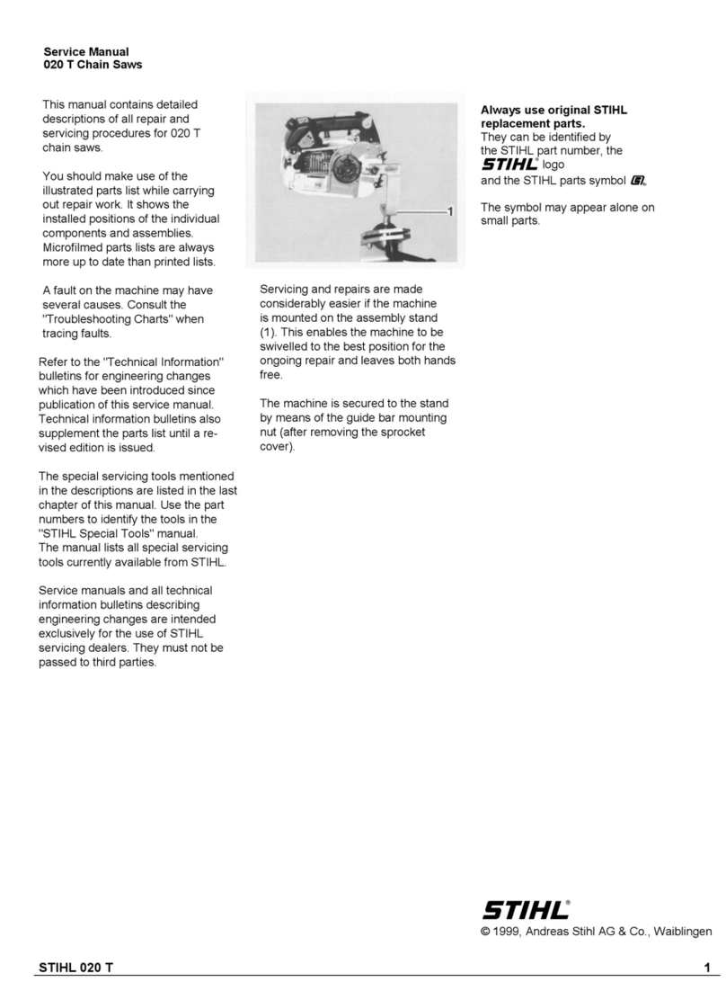 Stihl 020 T Service manual