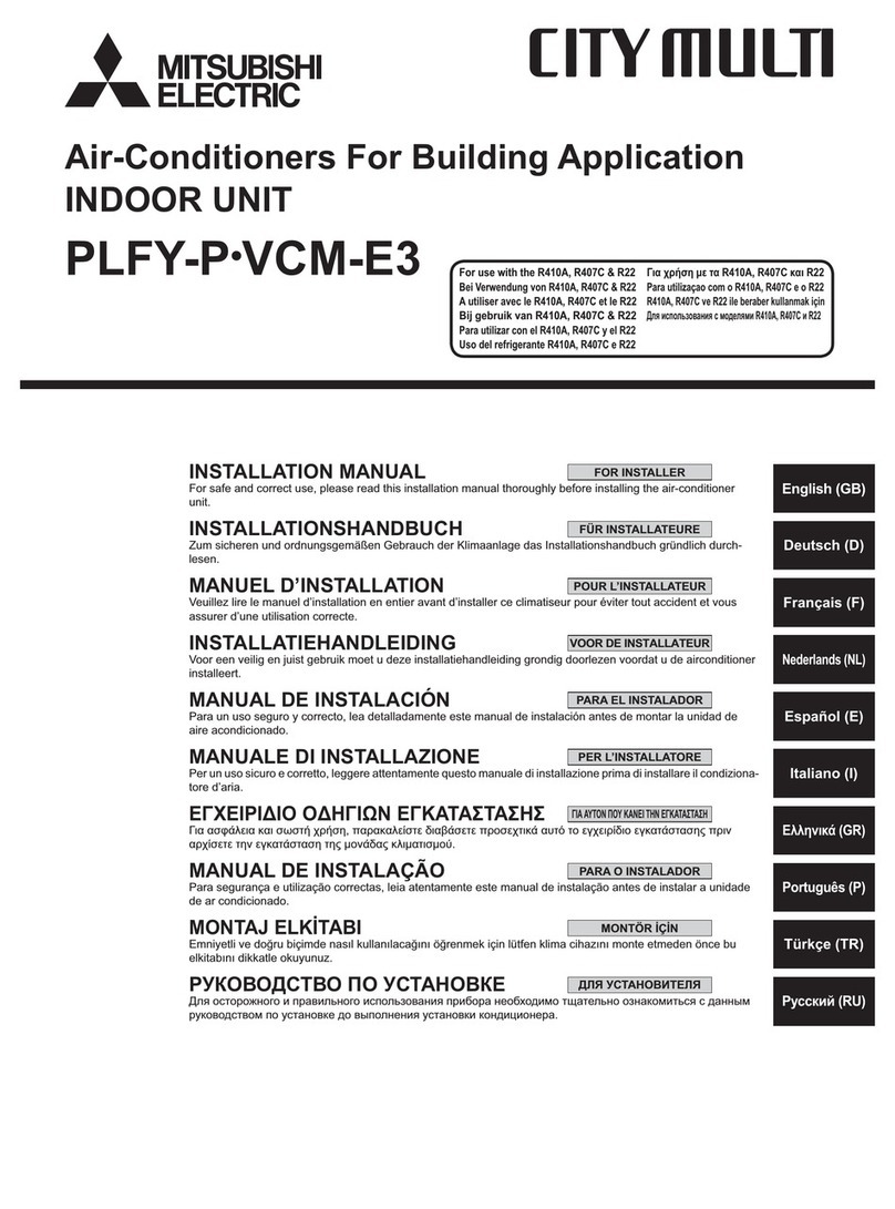 Mitsubishi Electric plfy-p vcm-e3 User manual