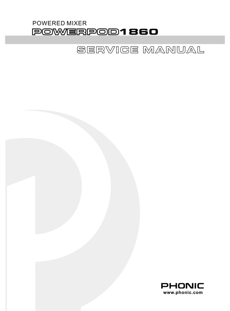 Phonic POWERPOD1860 Service manual