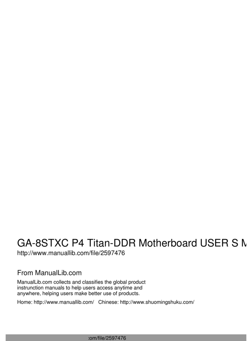 Fujitsu P4 Titan-DDR GA-8STXC User manual