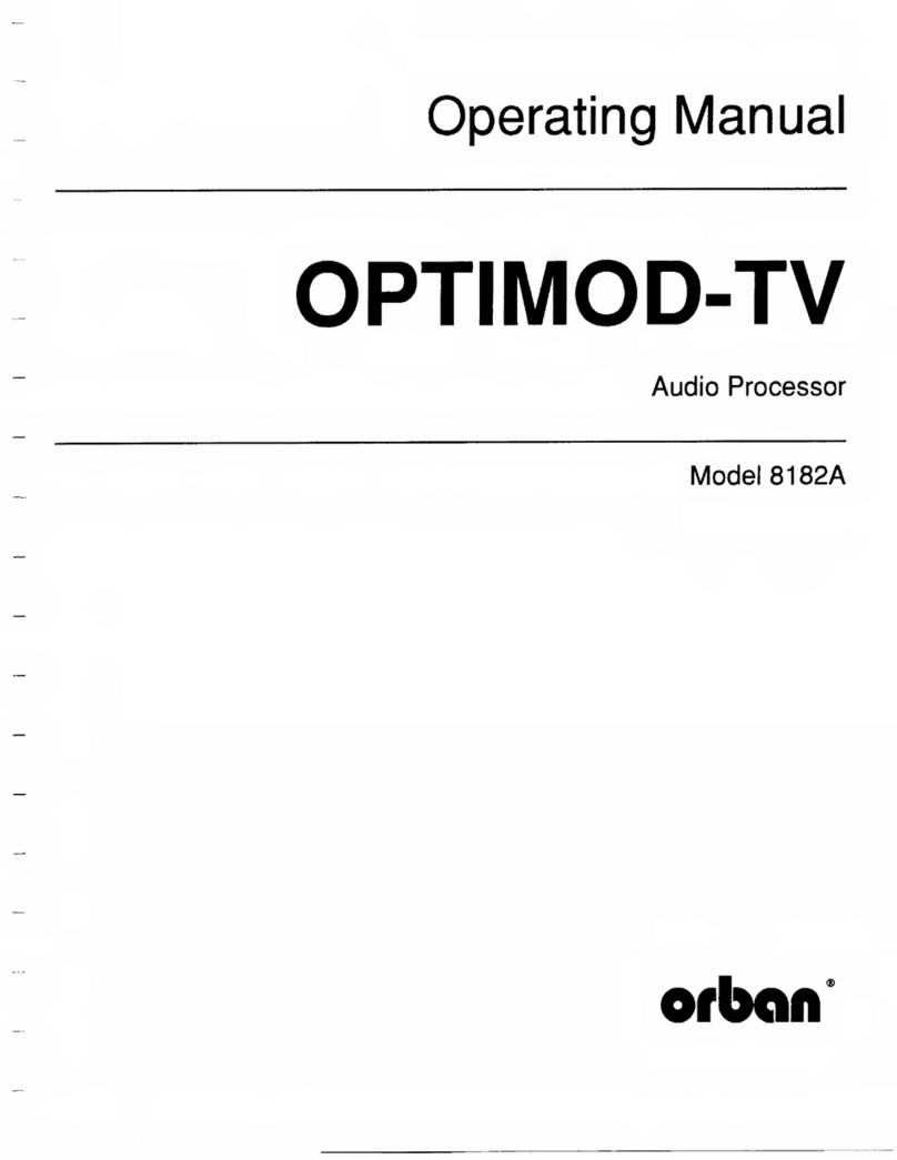 Orban 8182A operating manual