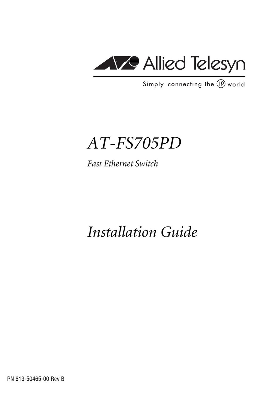 Allied Telesis AT-FS705PD User manual
