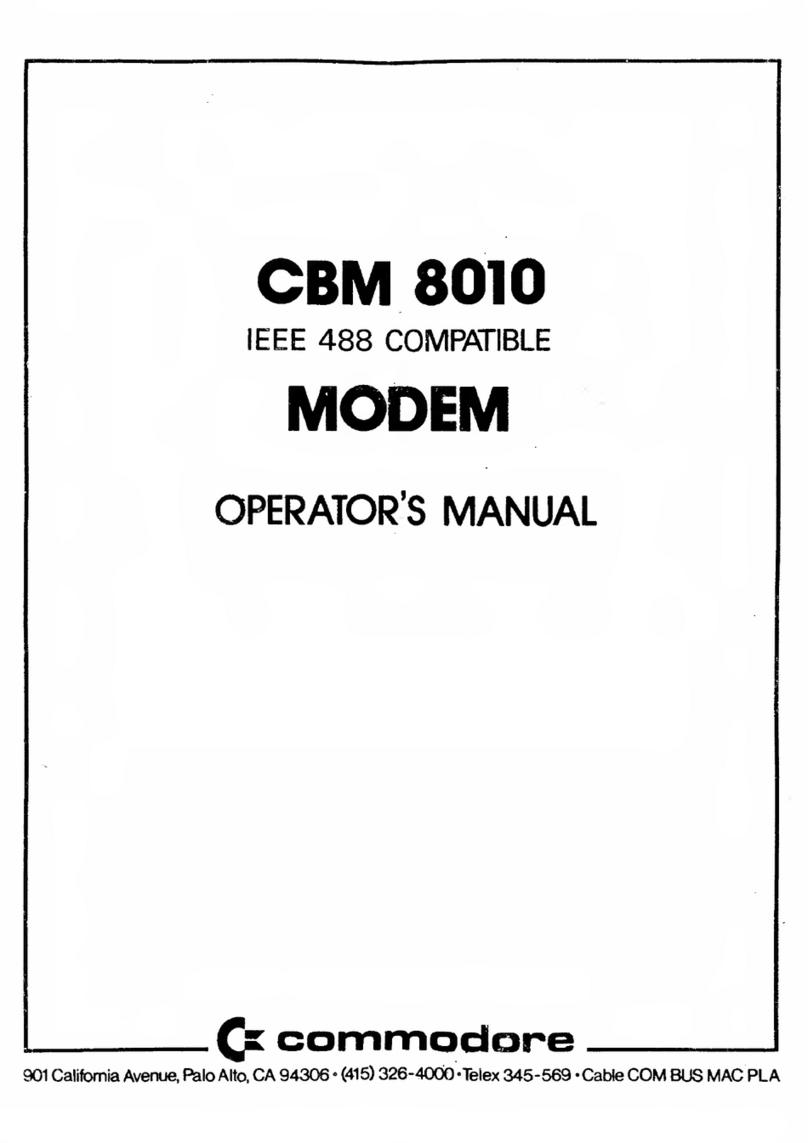 Commodore CBM8010 Operator's manual