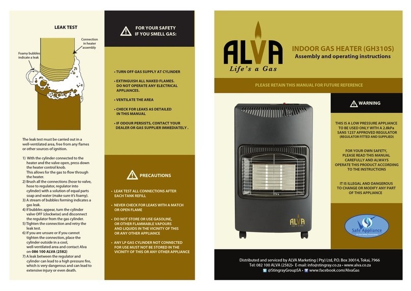 Alva GH310S Assembly & operating instructions