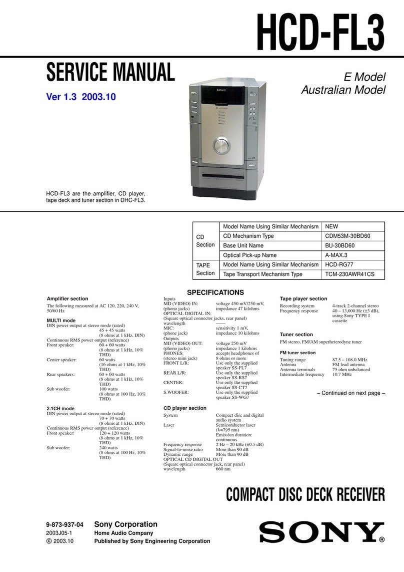 Sony HCD-FL3 Service manual
