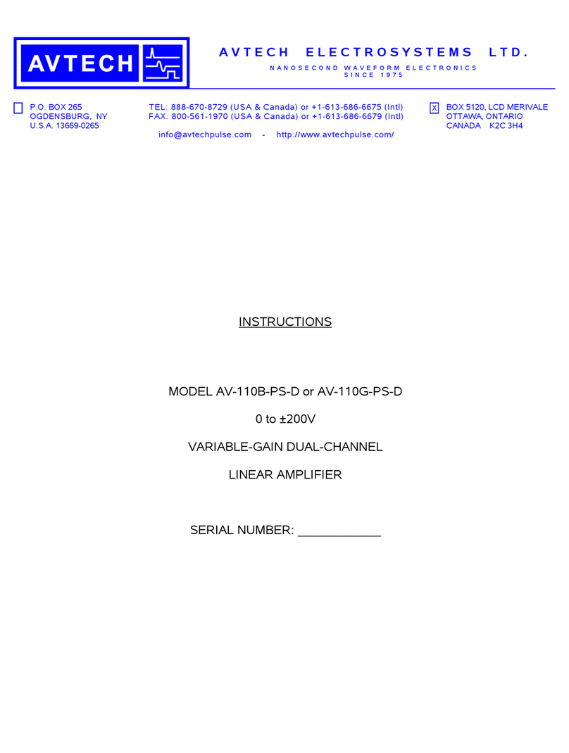 Avtech AV-110B-PS-D instructions