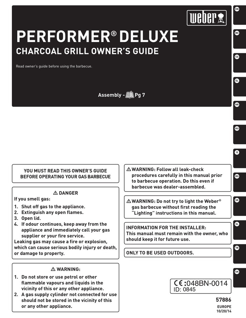 Weber performer deluxe User manual