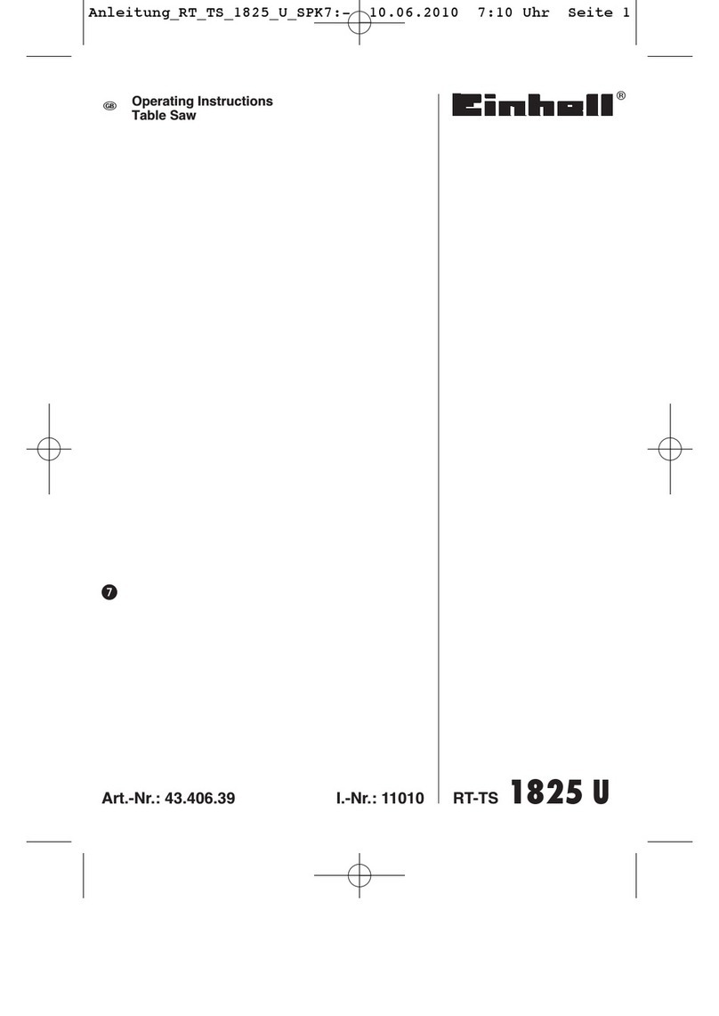EINHELL RT-TS 1825 U User manual