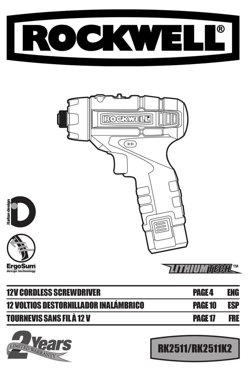 Rockwell RK2511 operating instructions