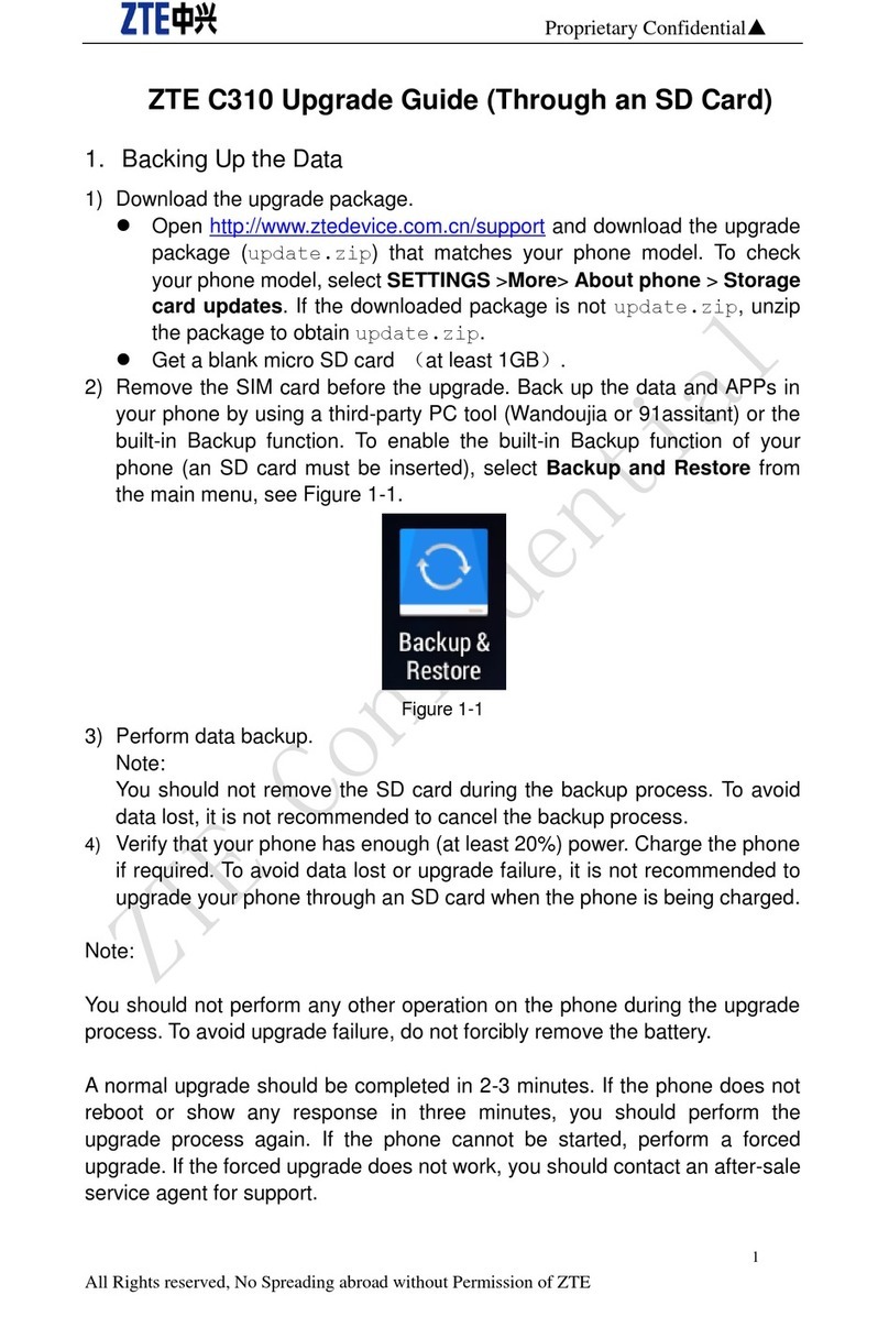 Zte Happy Phone C310 Installation and operation manual