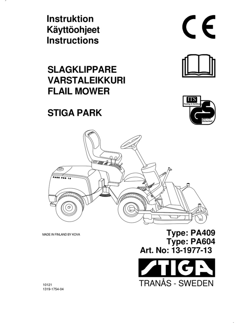 Stiga PA409 User manual