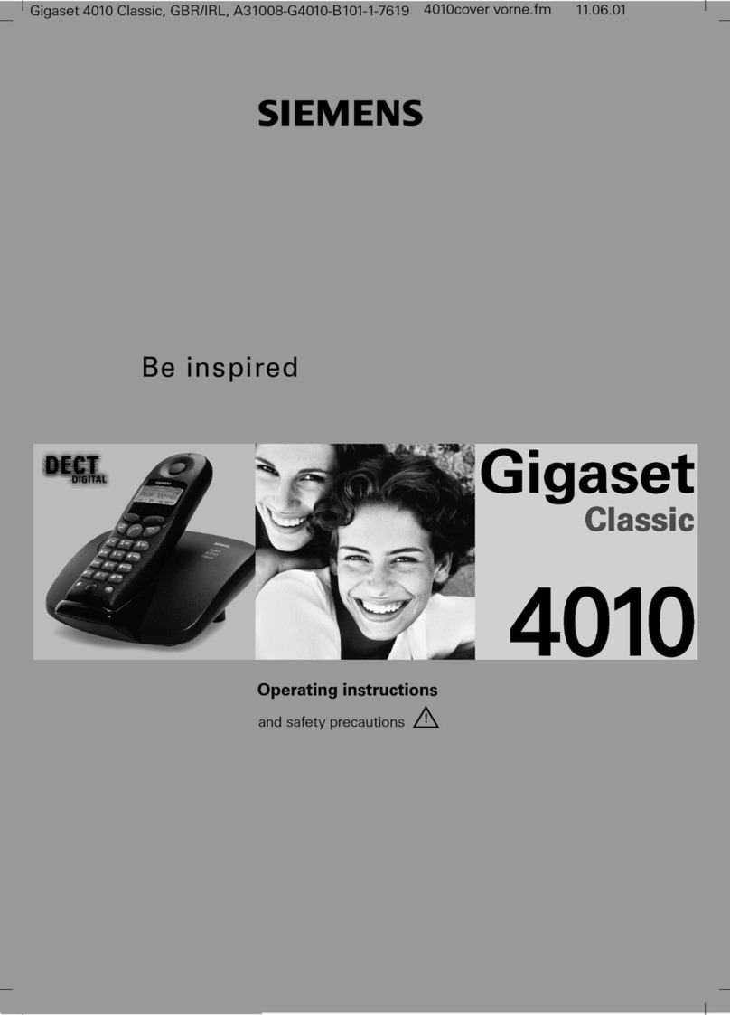 Siemens Gigaset 4010 Classic User manual