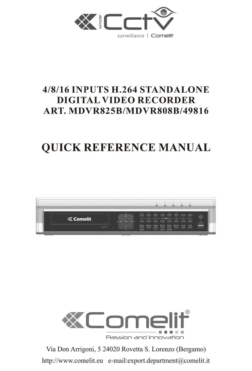 Comelit mdvr825b Service manual