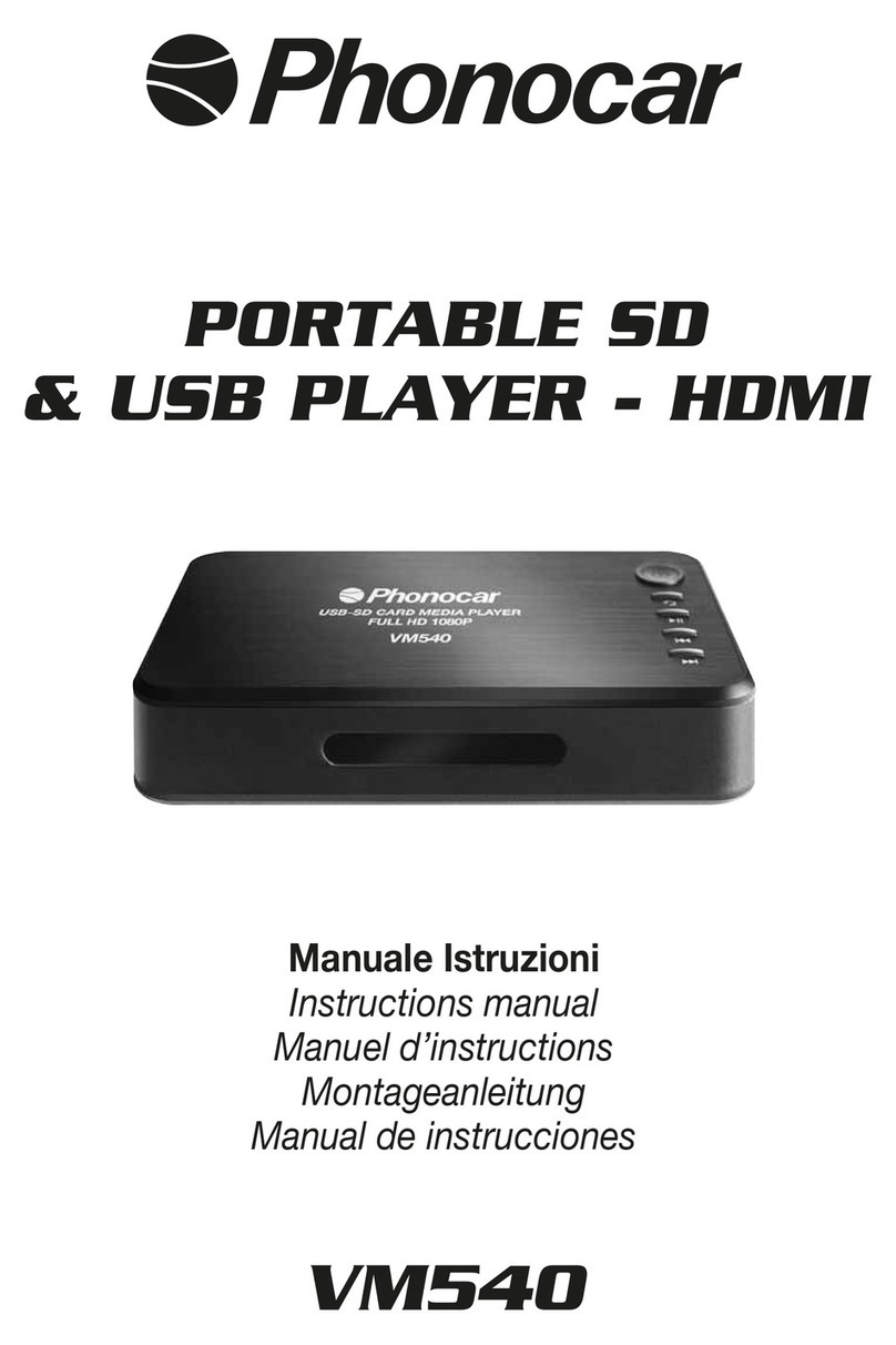 Phonocar VM540 User manual