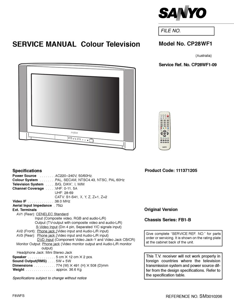 Sanyo CP28WF1 User manual Sanyo CP28WF1 User manual