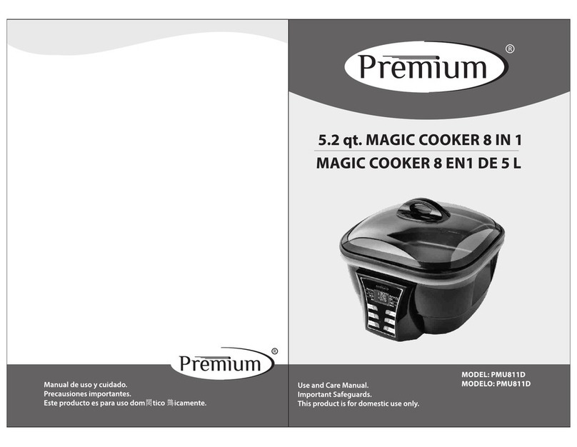 Premium PMU811D use and care manual