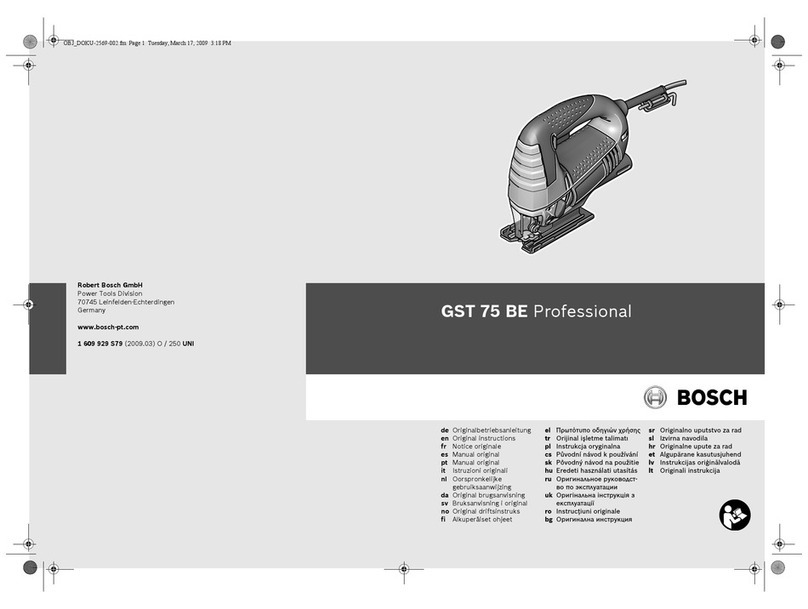 Bosch GST 75 BE PROFESSIONAL Original instruction