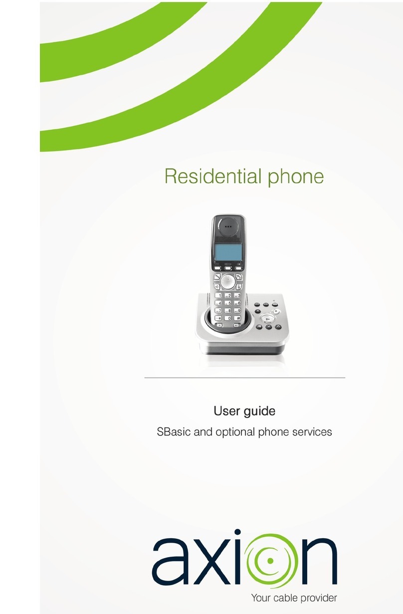 Axion Residential phone user guide