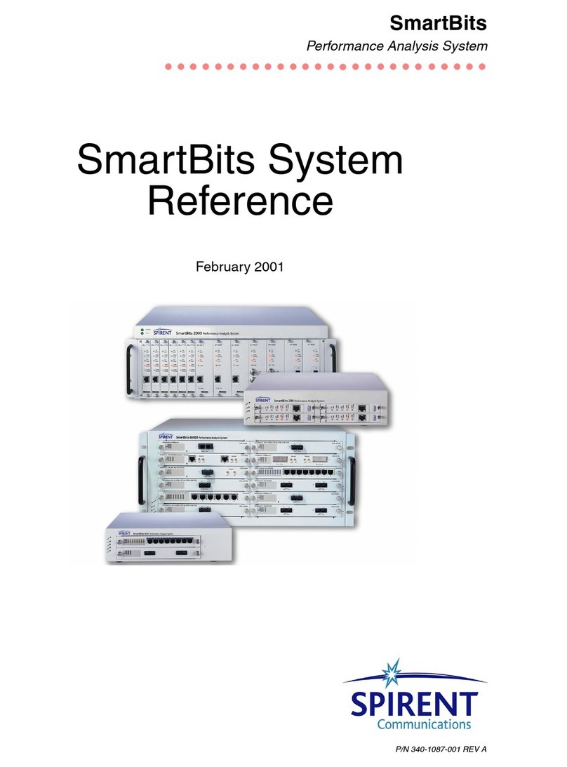 Spirent SmartBits System Reference manual