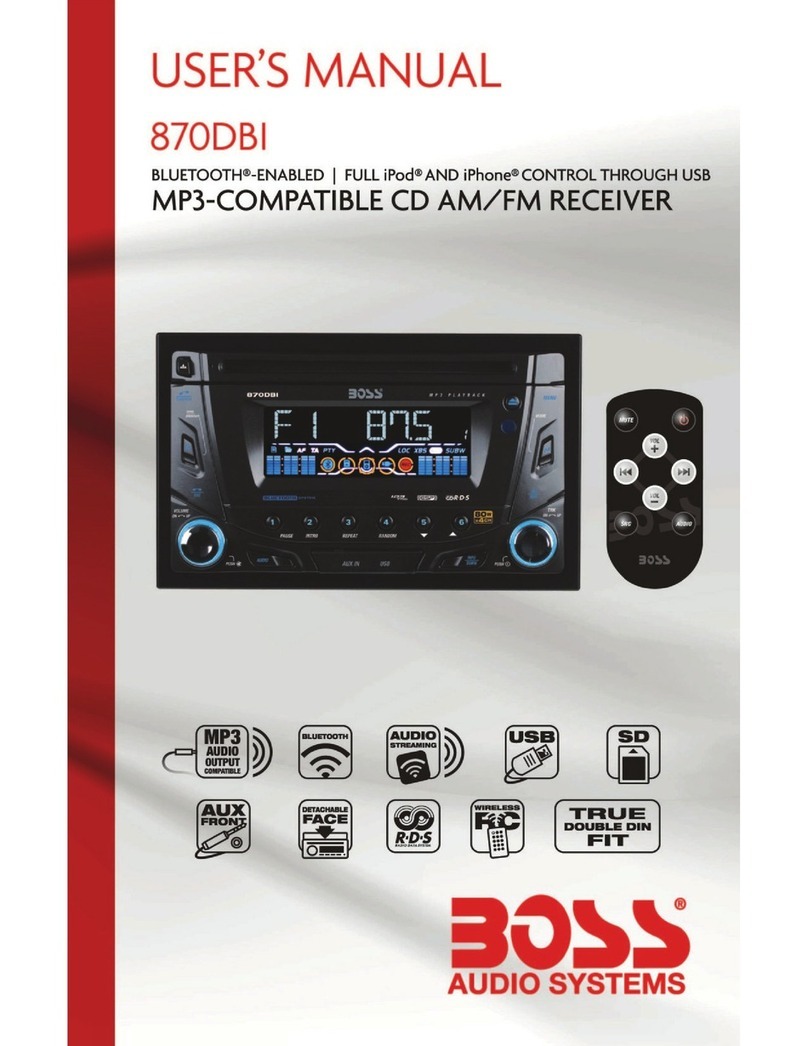 Boss Audio Systems 870DBI User manual