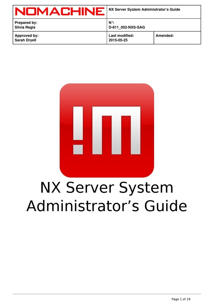 NOMACHINE D-811_002-NXS-SAG Administrator's guide