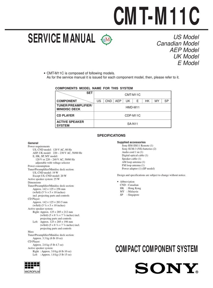 Sony CDP-M11C User manual