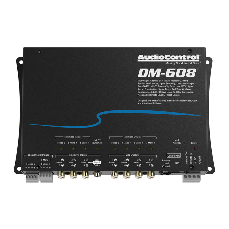 Audio Control DM-608 installation manual