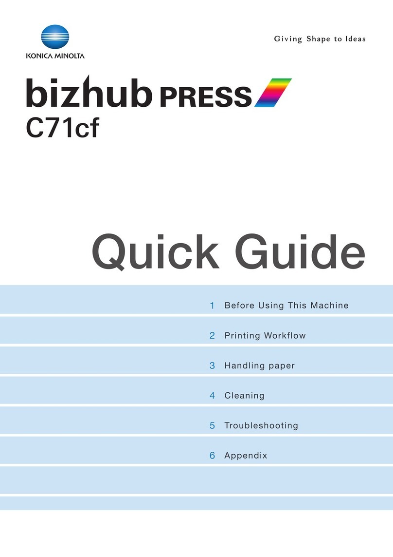 Konica Minolta bizhub PRESS C71cf quick guide