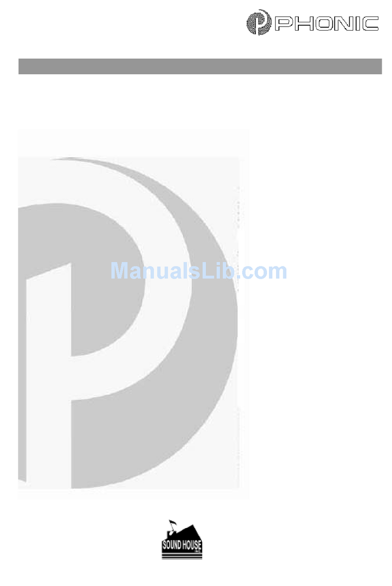 Phonic POWERPOD 740/1062 user manual