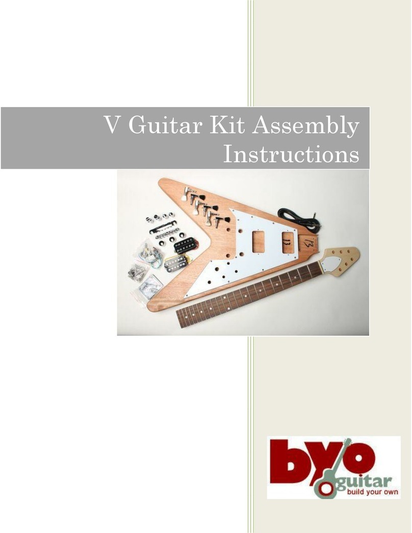 BYO Guitar V Guitar Kit Assembly instructions