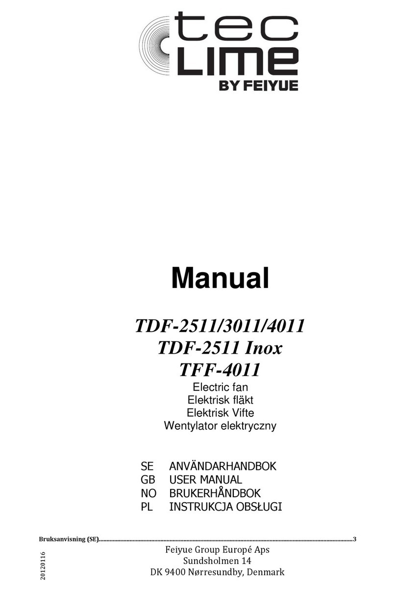 tec lime TDF-2511 Inox user manual