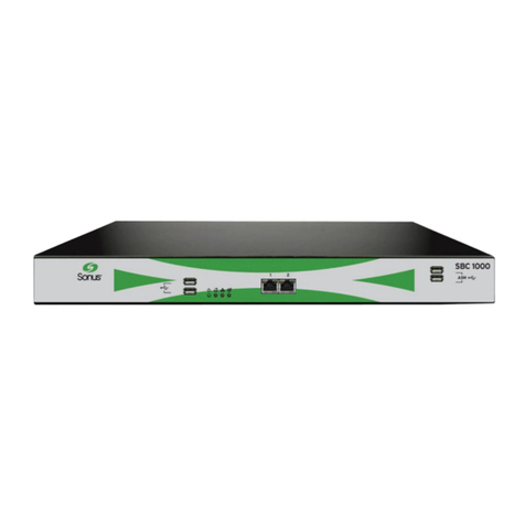 Sonus SBC 1000 Configuration guide