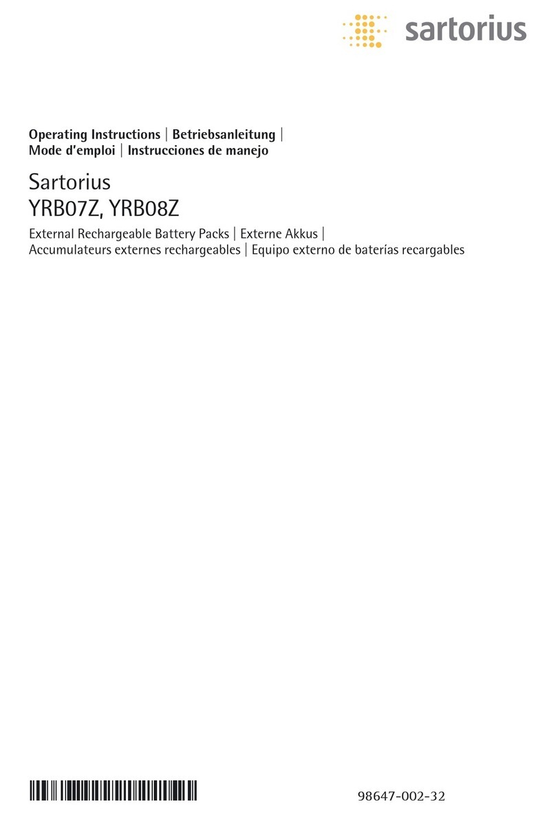 Sartorius YRB07Z User manual
